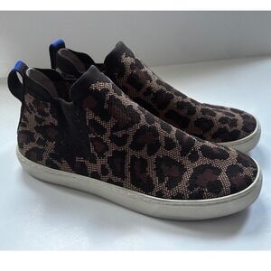 Rothy's The Point Leopard Print Flats Women's Size 9.5 Slip On Shoes